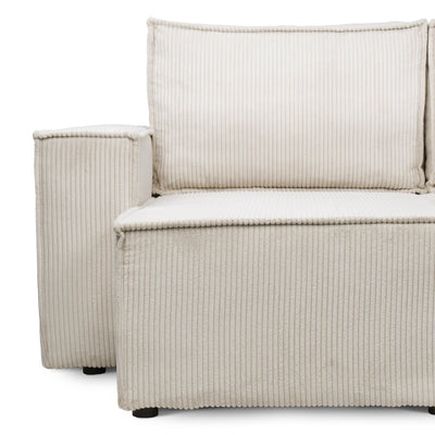 Narożnik Agi uniwersalny z funkcją spania 3-osobowy 200x142–154 w stylu loft – zdjęcie 7