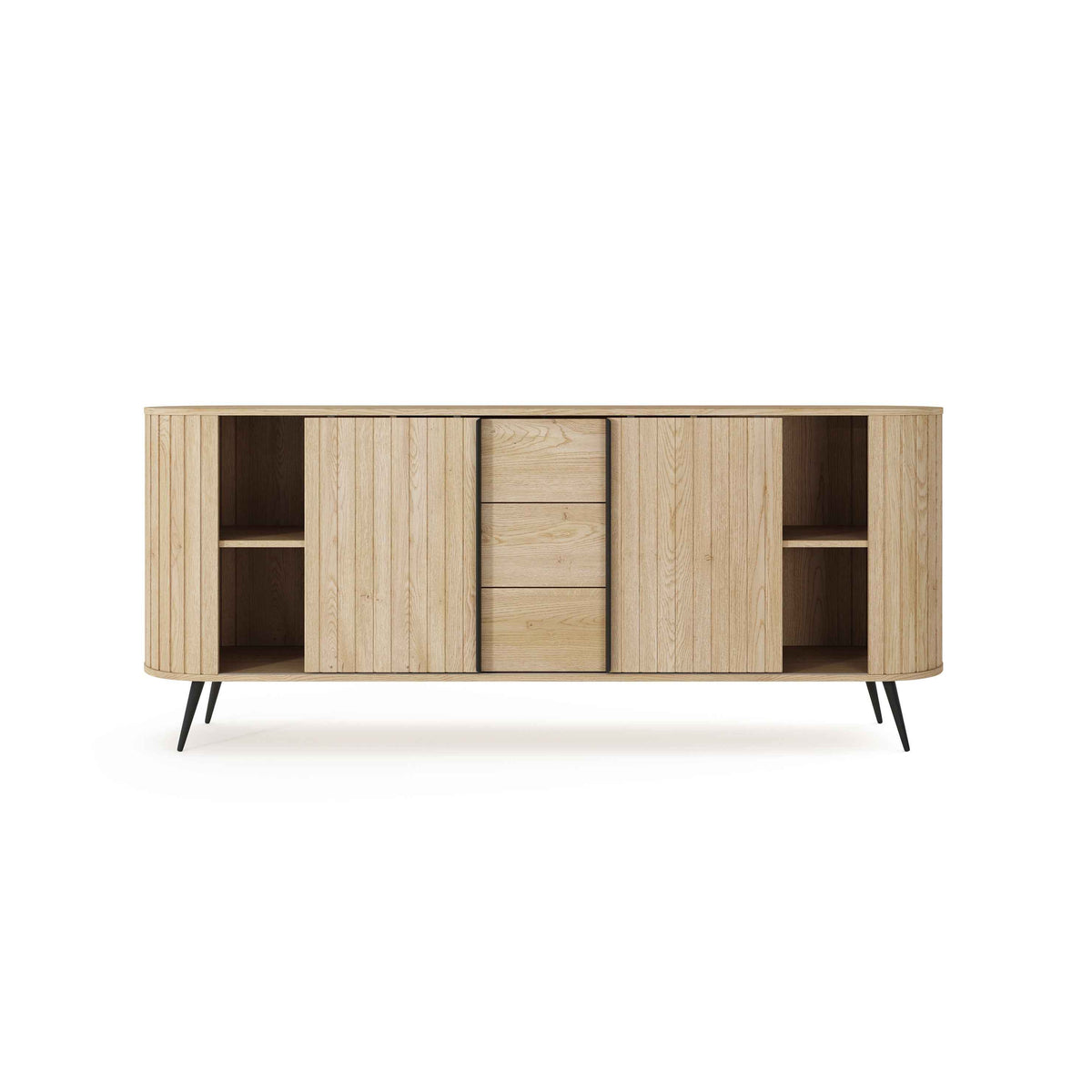 Komoda z drzwiami przesuwnymi i szufladami 196x82 w stylu nowoczesnym | Llovia