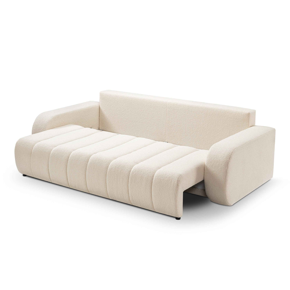 Sofa Baloa 3-osobowa z funkcją spania 144x200 w stylu skandynawskim – zdjęcie 5