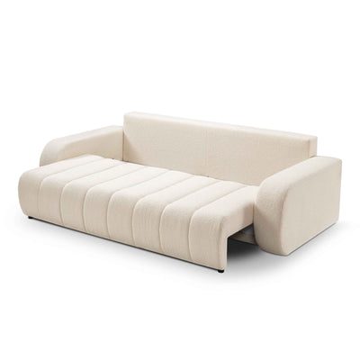 Sofa Baloa 3-osobowa z funkcją spania 144x200 w stylu skandynawskim – zdjęcie 5