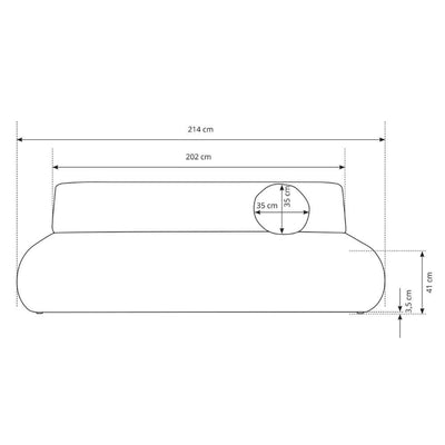 Sofa Puentro z funkcją spania 140x200 z pojemnikiem w stylu nowoczesnym – zdjęcie 7