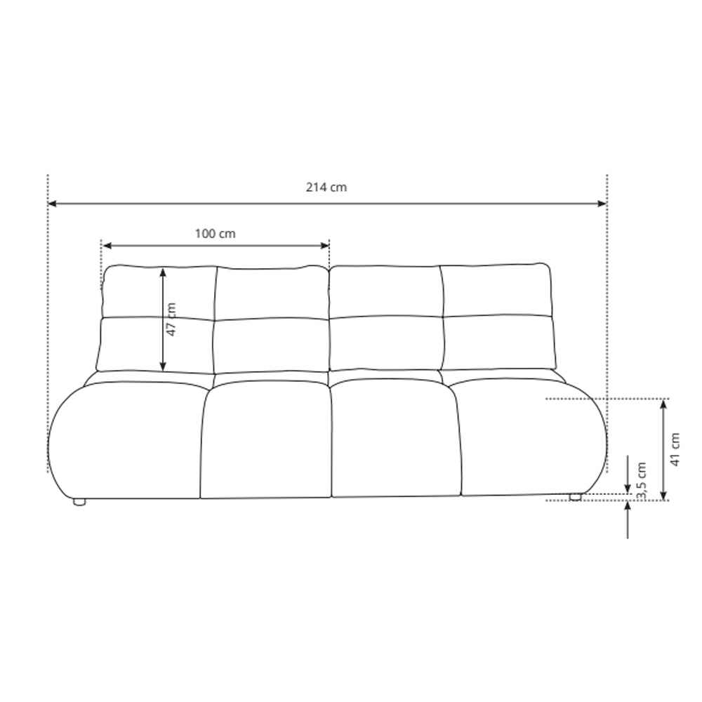 Sofa 3-osobowa z funkcją spania 142x200 w stylu miękkiego minimalizmu | Milorya