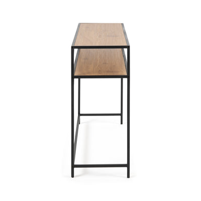 Skeleto 120x79 Wild Oak console table, side view – a narrow console table with a depth of 35 cm