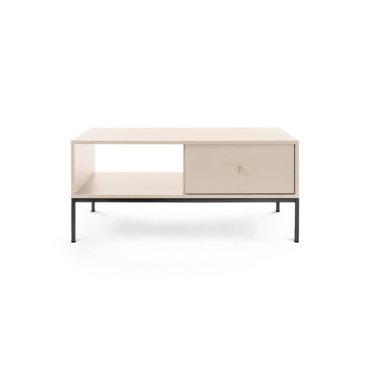 Stolik kawowy Kviat 104x47 z szufladą w stylu modern classic – zdjęcie 5