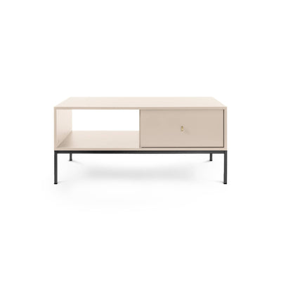Stolik kawowy Kviat 104x47 z szufladą w stylu modern classic – zdjęcie 5