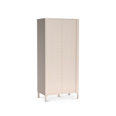 EKLIPSO wardrobe 90x197 with herringbone doors in a modern style, colour Cashmere – main image | Pillovely