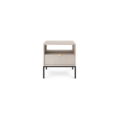 Szafka nocna Roza z szufladą 54x56 cm w stylu glamour – zdjęcie 7