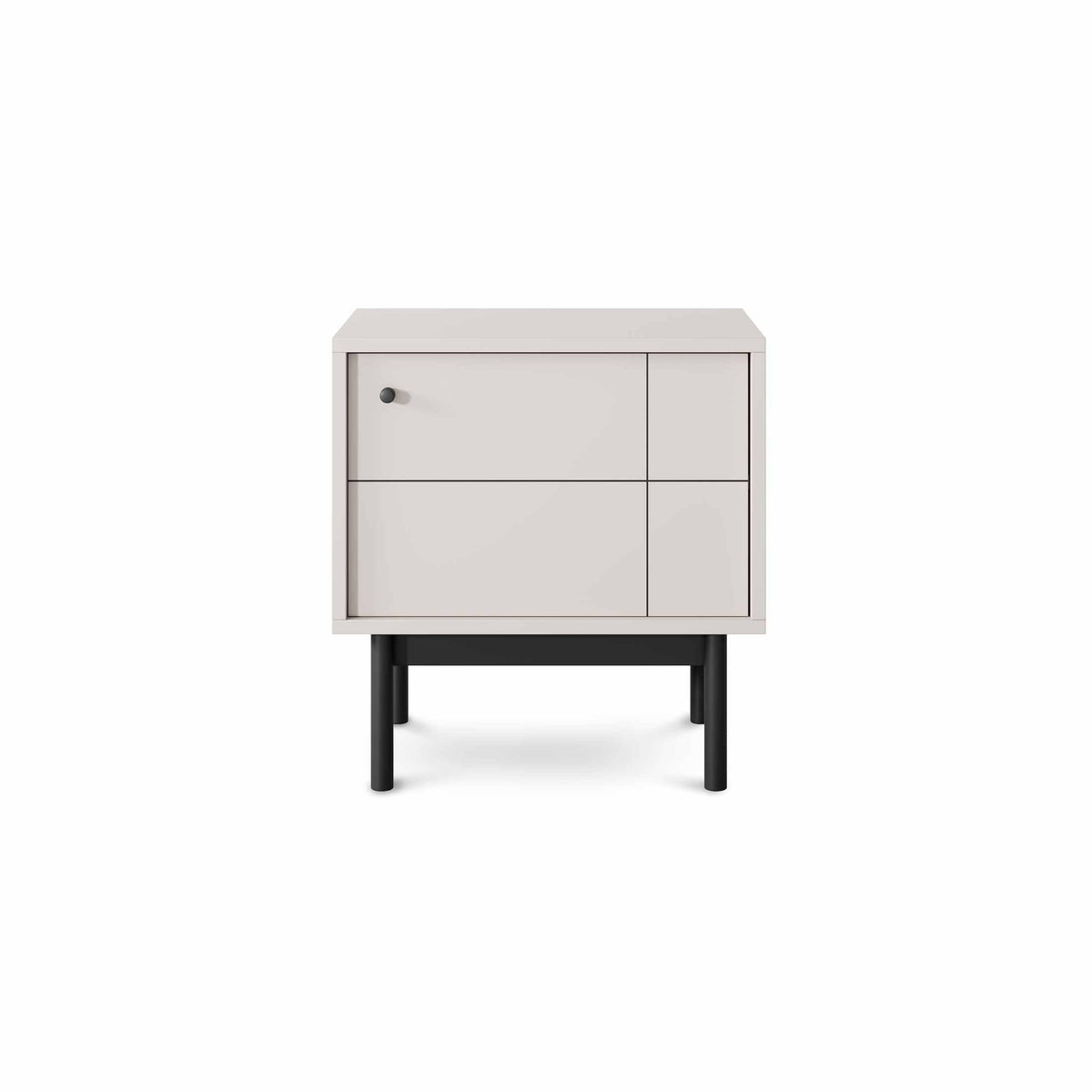 Szafka nocna Sabi z zamykaną szafką 54x57 cm w stylu japandi – zdjęcie 3