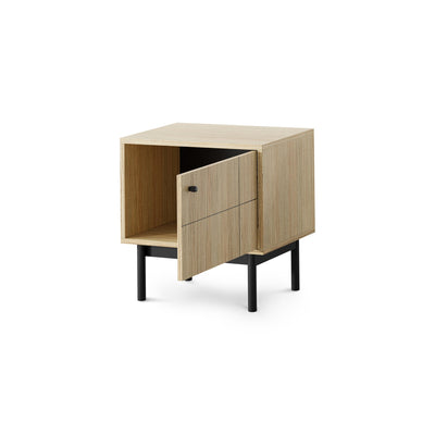Szafka nocna Sabi z zamykaną szafką 54x57 cm w stylu japandi – zdjęcie 8