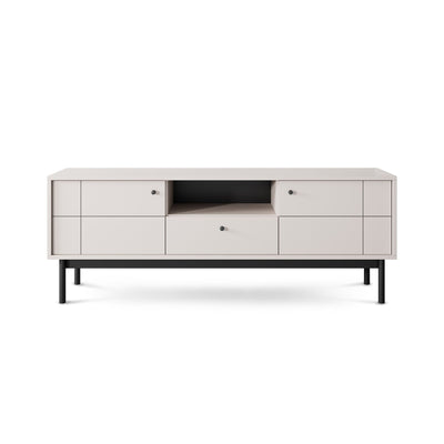 Szafka RTV Sabi 154x57 w stylu minimalistycznym – zdjęcie 4