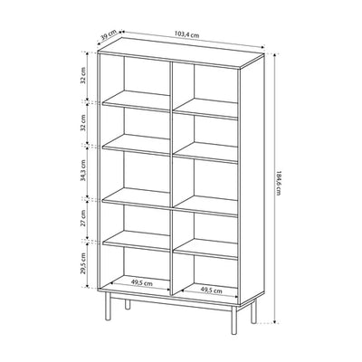 Sabi Display Cabinet 104x185 cm, Japandi Style – photo 5