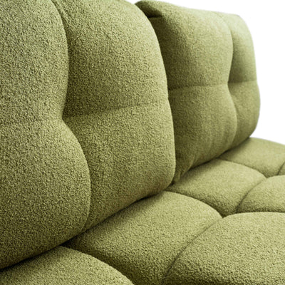 Sofa 3-osobowa z funkcją spania 142x200 w stylu miękkiego minimalizmu | Milorya