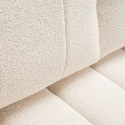 Sofa Baloa 3-osobowa z funkcją spania 144x200 w stylu skandynawskim – zbliżenie na detale i fakturę