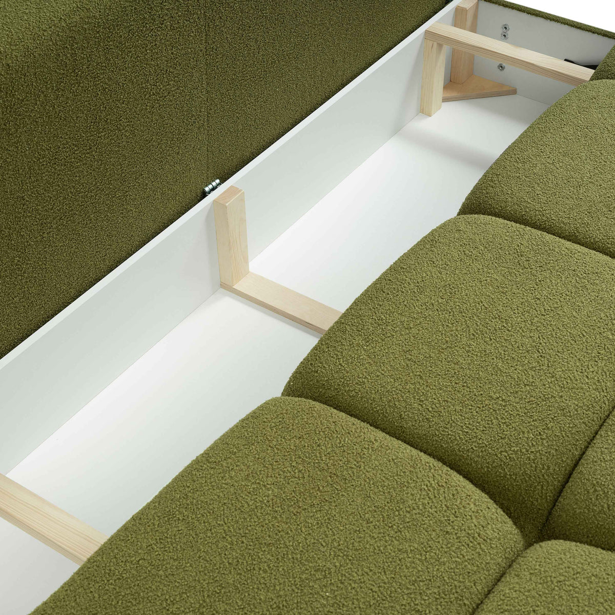 Sofa 3-osobowa z funkcją spania 142x200 w stylu miękkiego minimalizmu | Milorya