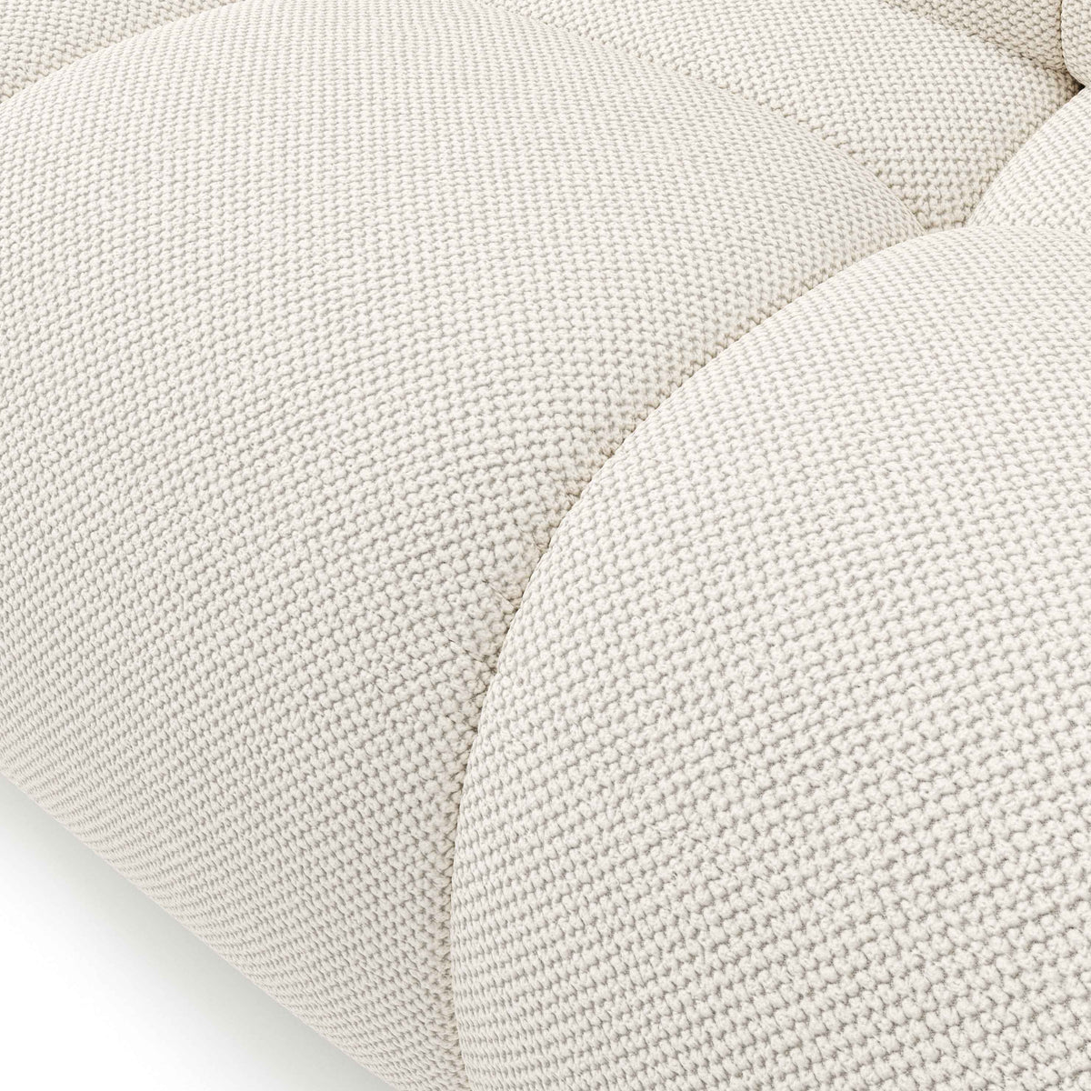 Sofa Soso 3-osobowa z funkcją spania 149x200 z pojemnikiem w stylu nowoczesnym – zbliżenie na detale i fakturę