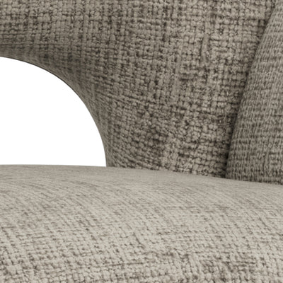 Fente Set of Two Swivel Chairs with Armrests, Modern Style – close-up of details and texture